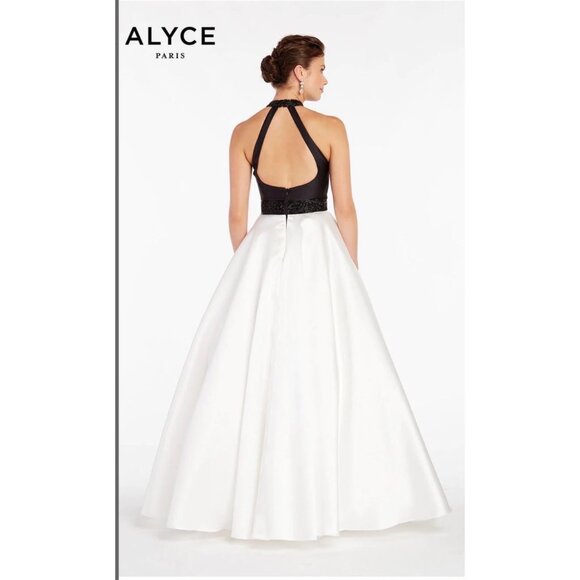 NWT Alyce Paris Formal Evening Gown 10 Gala Black Tie Pageant Red Carpet Prom - Picture 4 of 16